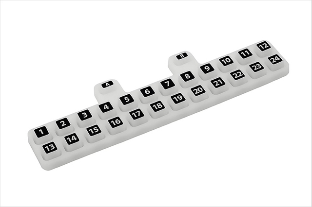 clavier en caoutchouc de silicone avec plusieurs touches