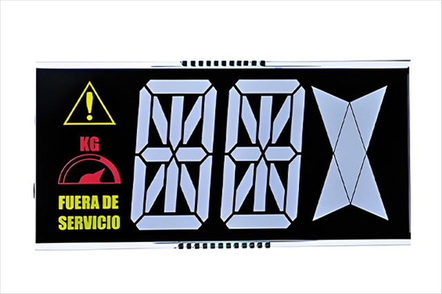 DFSTN Lcd 7 segments affichage décimal négatif contraste élevé Mode Lcd écran grand Angle de vision
