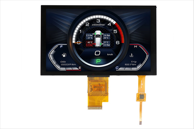 Module d'affichage à écran tactile automobile doté d'une interface haute résolution pour les applications de navigation et multimédia