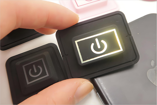 Clavier personnalisé en caoutchouc de silicone avec bande de guidage de lumière pour une visibilité améliorée